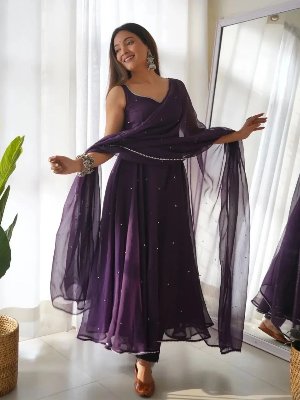 Georgette Anarkali Kurti title updated